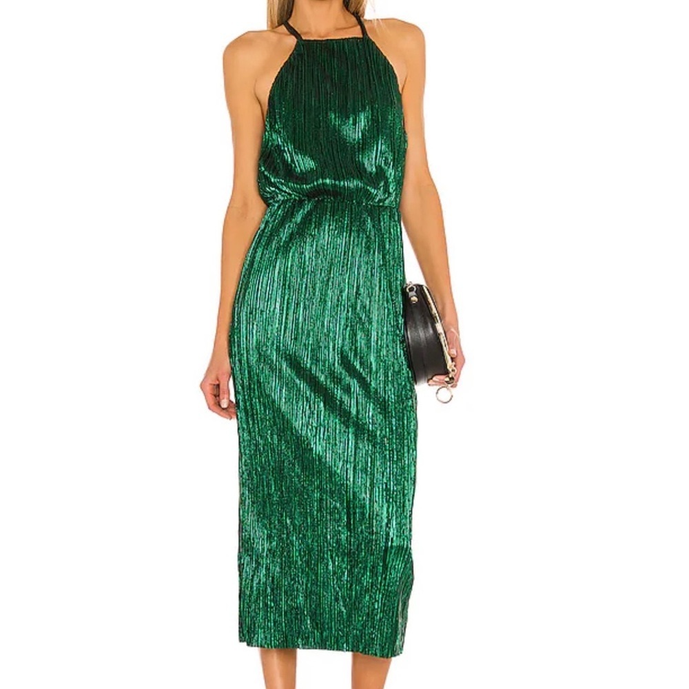 HOUSE OF HARLOW Farrah Dress in Emerald